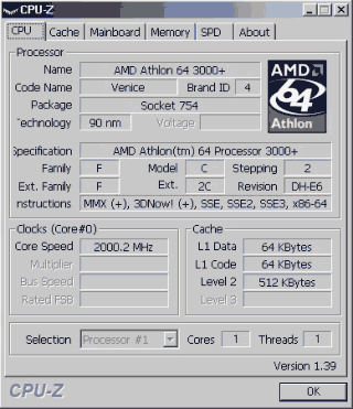 AMD Athlon 64 Venice