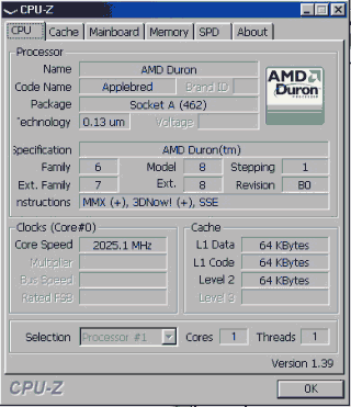 AMD Duron Applebred